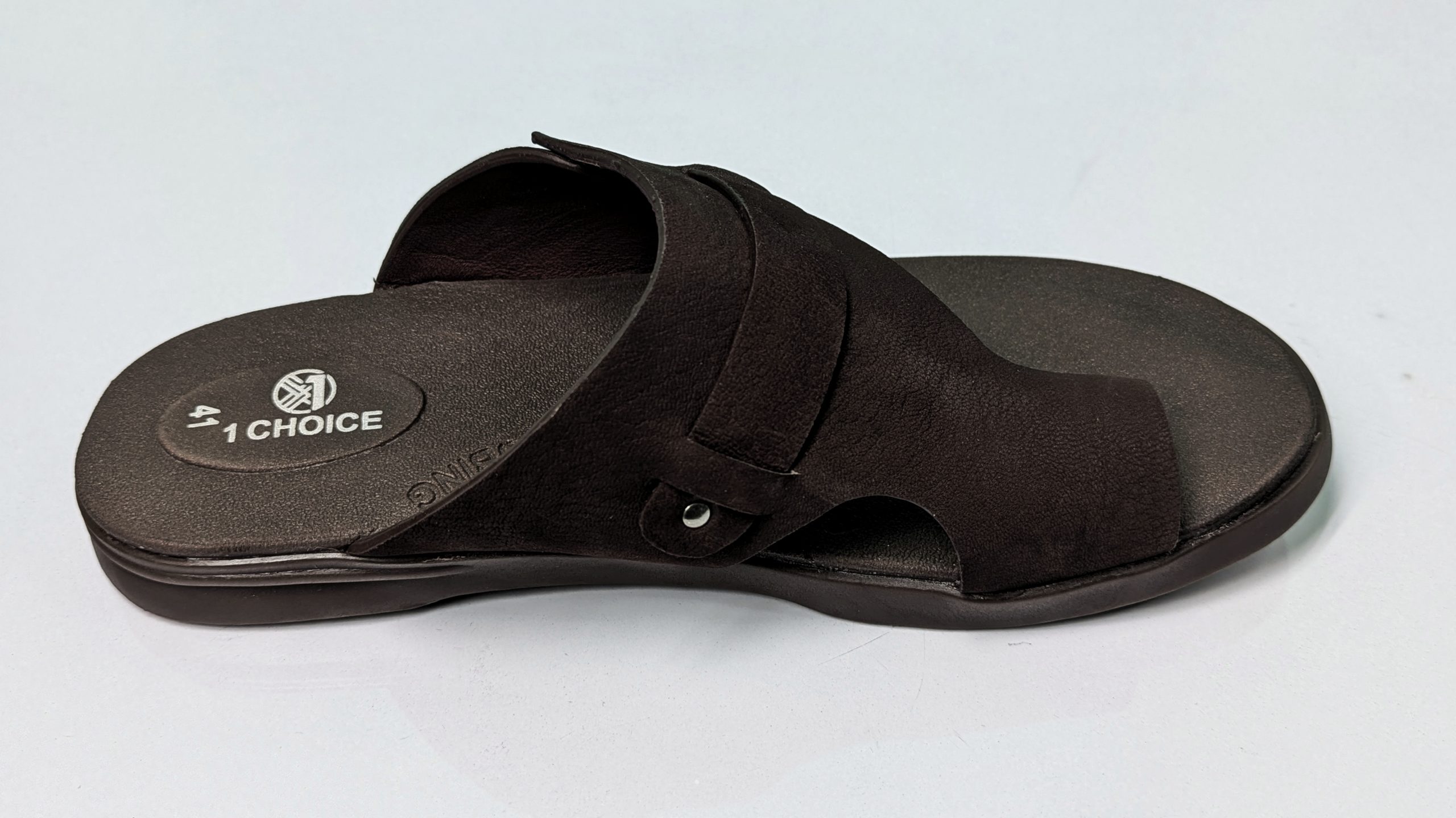 Premium Quality Men's Leather Sandal chocolate - Image 4