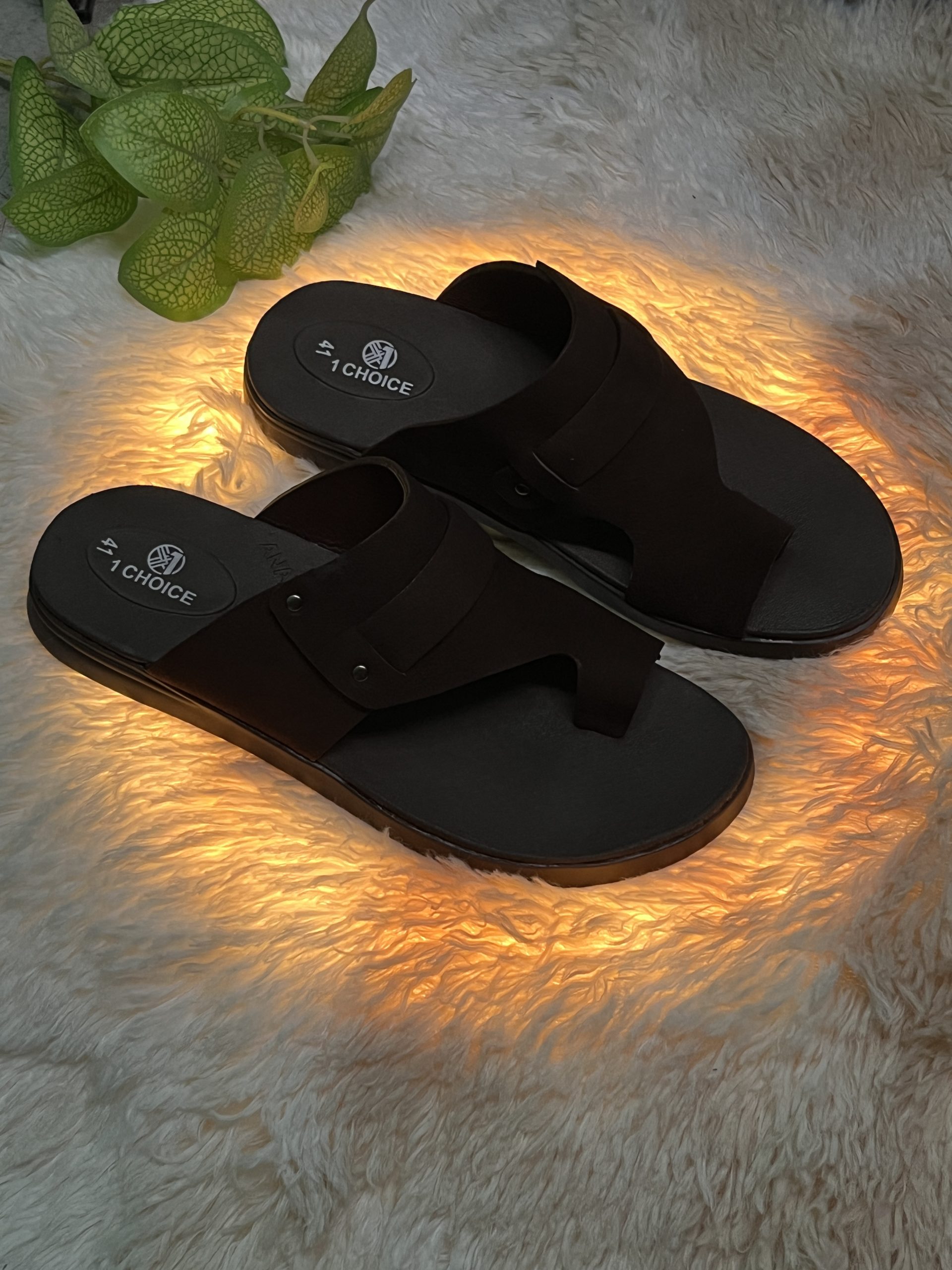 Premium Quality Men's Leather Sandal chocolate